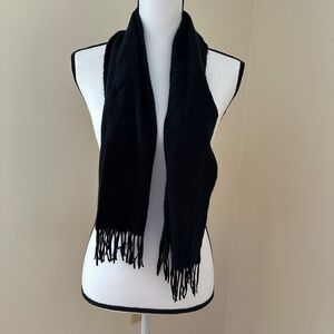 *NOVALIE* Black Short Fashion Fringed Scarf